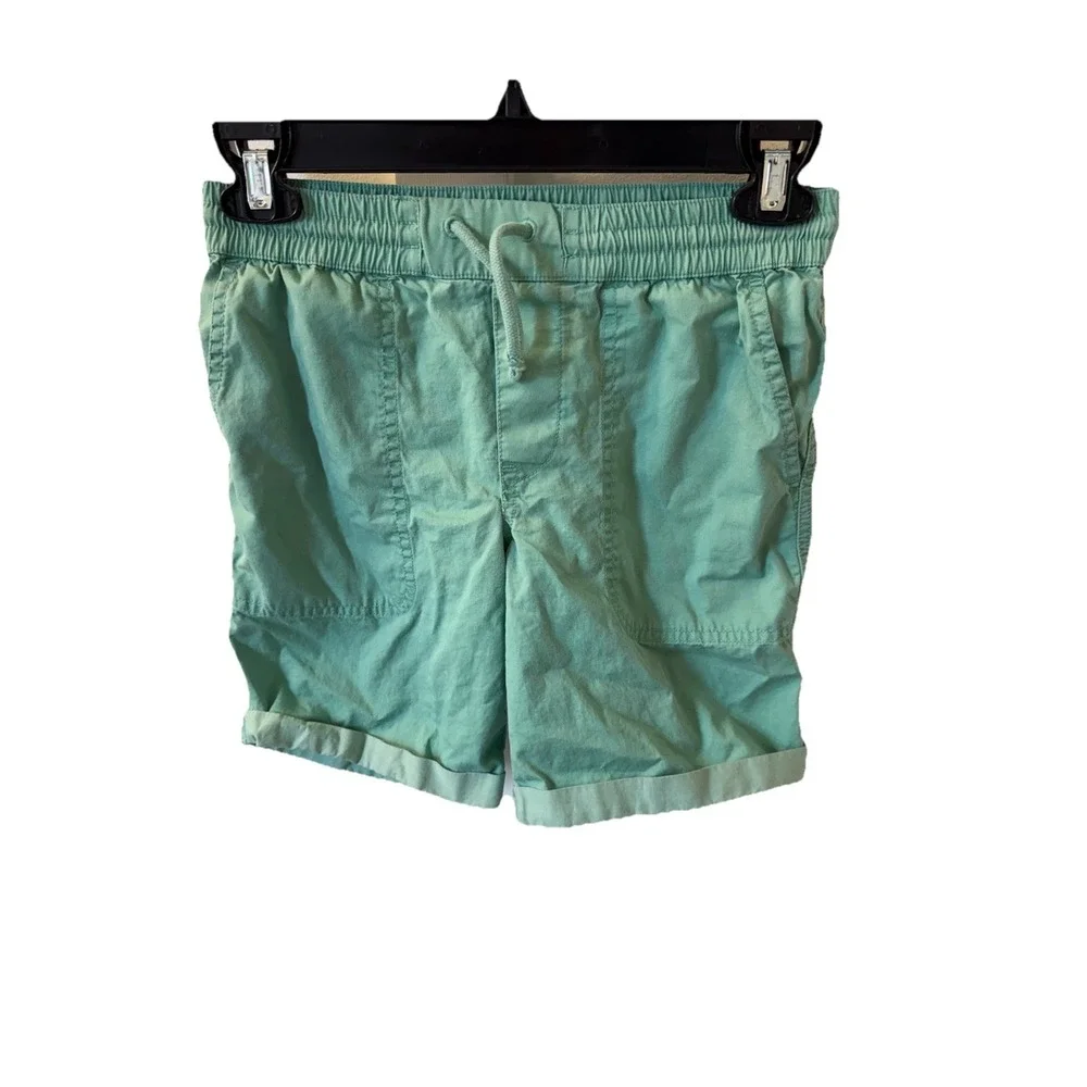 Boys RALPH‎ LAUREN Polo Sz 8 Shorts Elastic Drawstring Waistband Green Logo